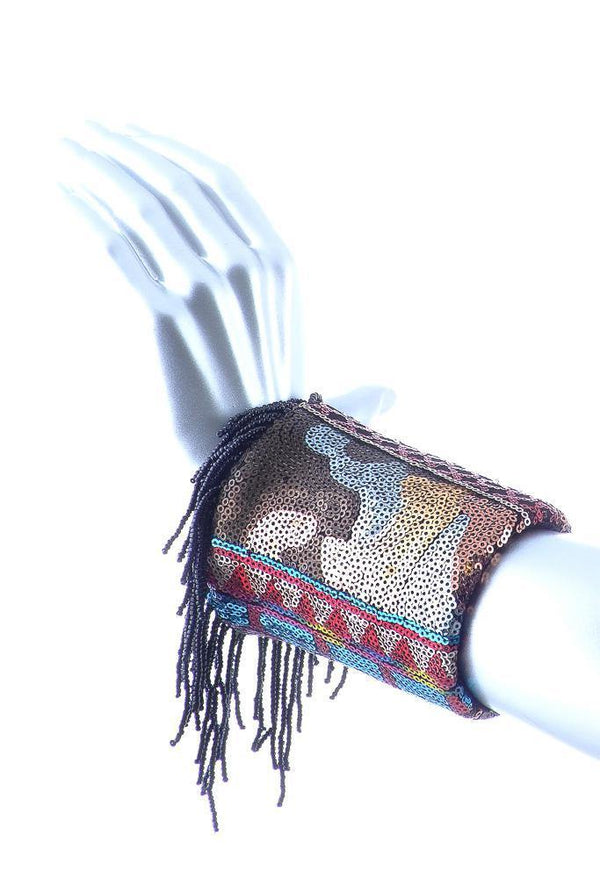 Bratara paiete si margele de sticla  Liza Panait Liza Panait Online Boutique